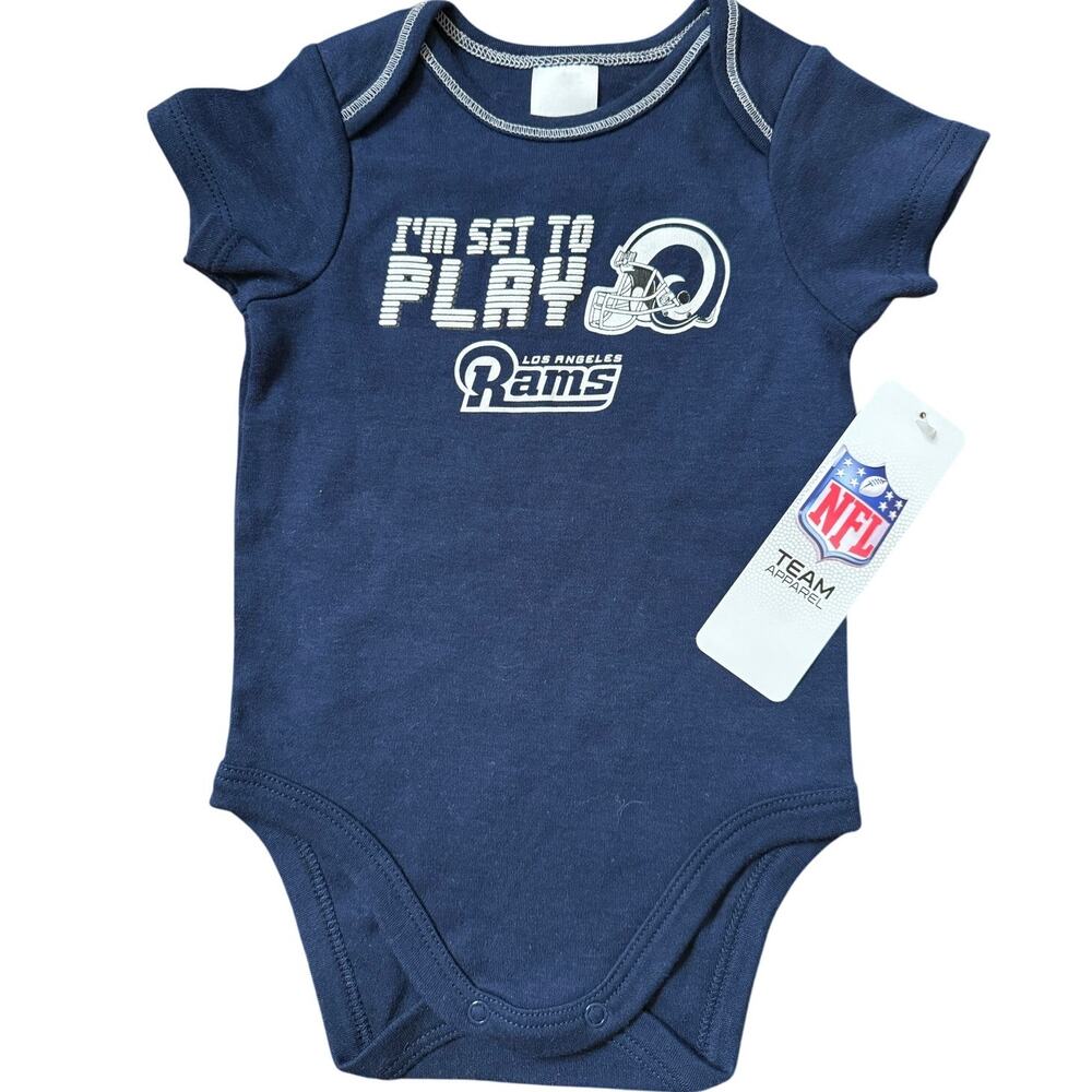 Los Angeles Rams Baby Onesie Size 0-3 Month